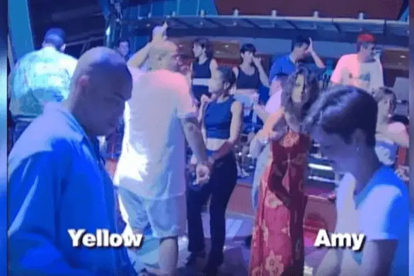Amy Bradley dancing with suspect Alister "Yellow" Douglas.
