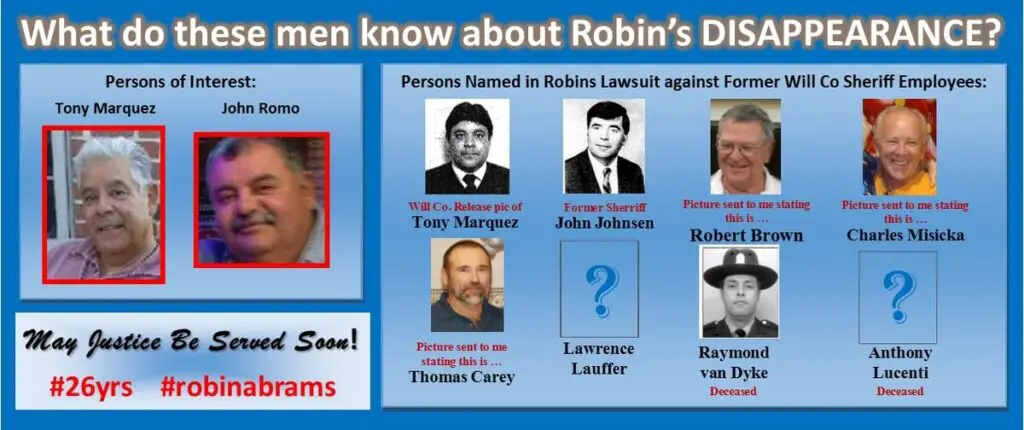 Robin Abrams: suspects