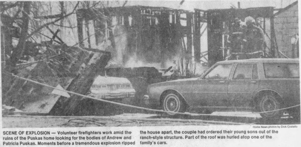 Andrew and Patricia Puskas: home after explosion