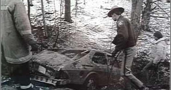 Janet Dow Stephen Dow: photo of burned car
