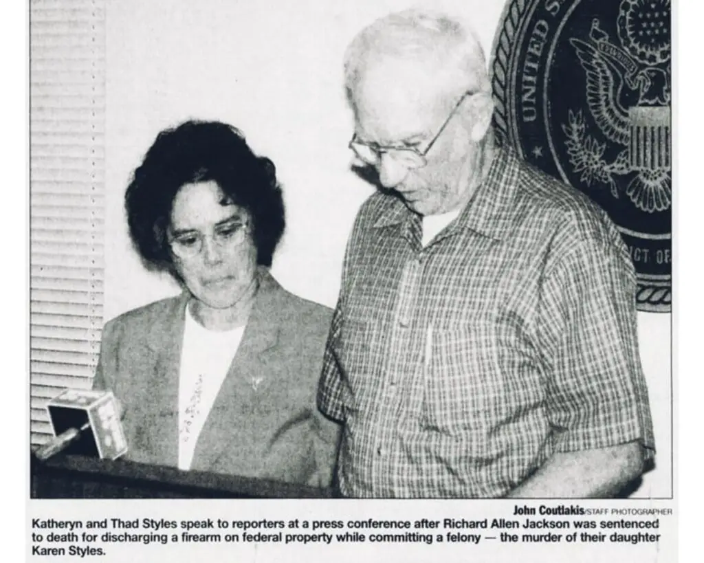 Karen Styles: newspaper photo of her parents