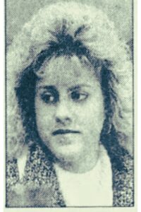 Lisa Cihaski: courtoom photo of her killer, Lori Esker, 1989