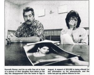 Kemberly Ramer: newspaper photo of her parents at a news conference in December 1997