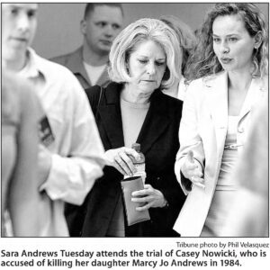 Marcy Jo Andrews: 2005 Chicago Tribune photo of her mother at trial