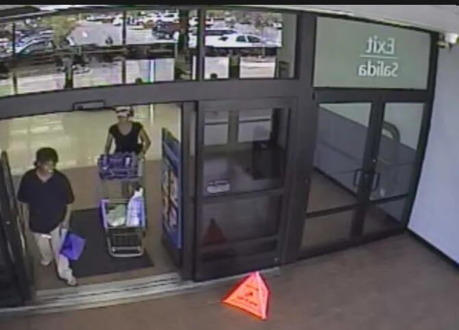 Marie Chantel Delly - CCTV still-shot image of her exiting Walmart after her shift in Naples, FL, on the day she disappeared in May 2010.