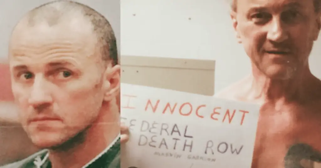 Marvin Gabrion photos of him in court and prison