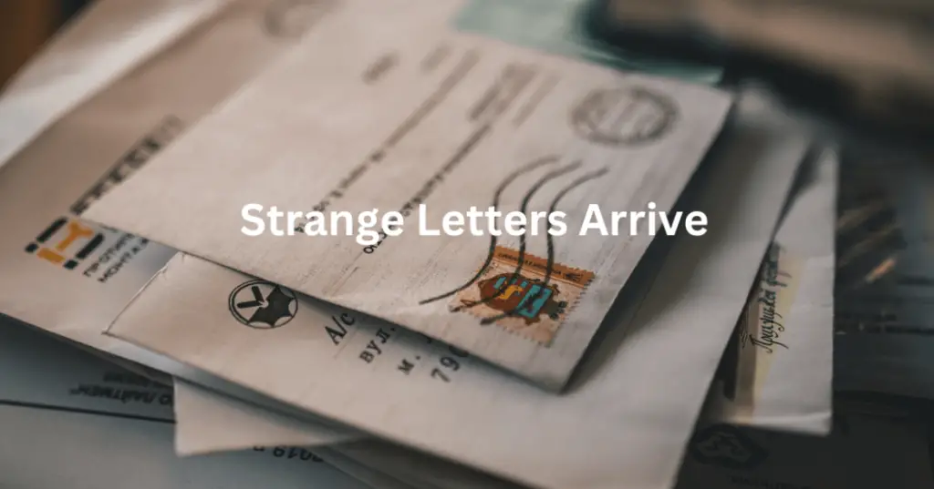 Postal letters stock photo