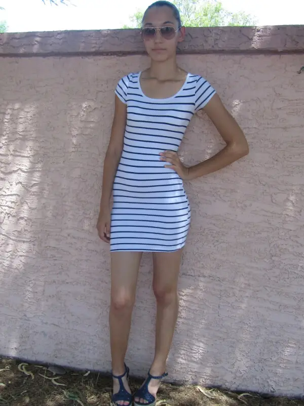 Brianna Wells in summer dress c. 2014