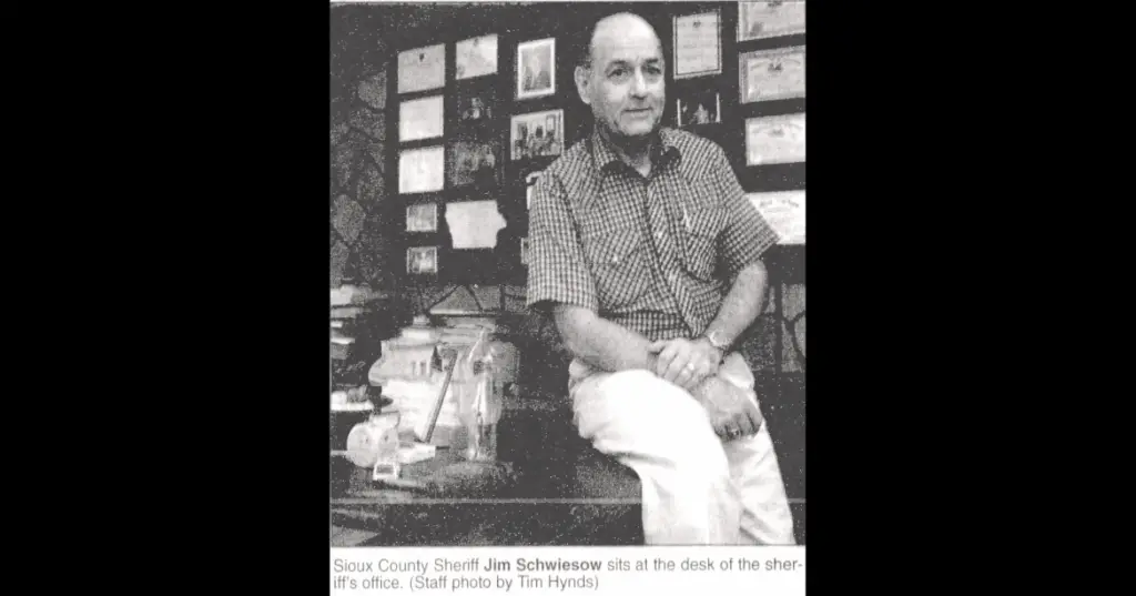 Former Sioux County Sheriff Jim R. Schwiesow in 2000