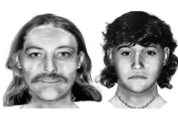 Computer-generated images of two unidentified men in the Linda Davie case.